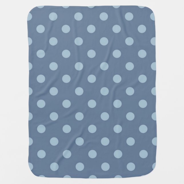 Polka dot pattern baby blanket (Front)