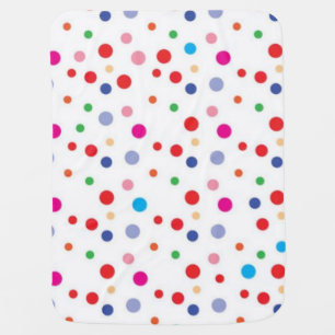 Polka dot pattern baby blanket