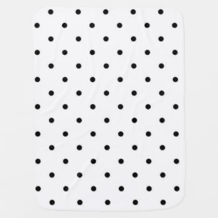 Polka dot pattern baby blanket