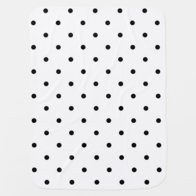 Polka dot pattern baby blanket (Front)