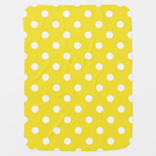 Polka dot pattern baby blanket