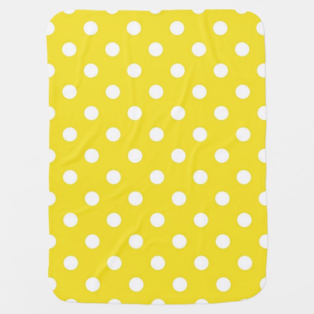 Polka dot pattern baby blanket (Front)