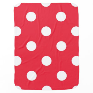 Polka dot pattern baby blanket