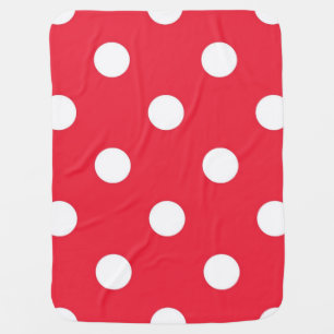 Polka dot pattern baby blanket