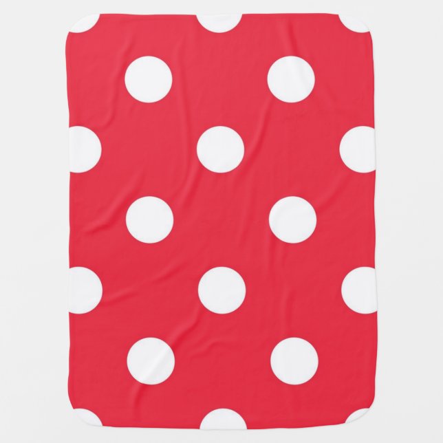Polka dot pattern baby blanket (Front)