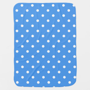 Polka dot pattern baby blanket
