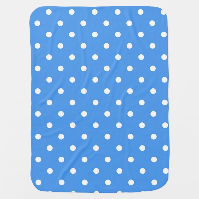 Polka dot pattern baby blanket (Front)