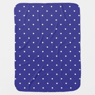 Polka dot pattern baby blanket