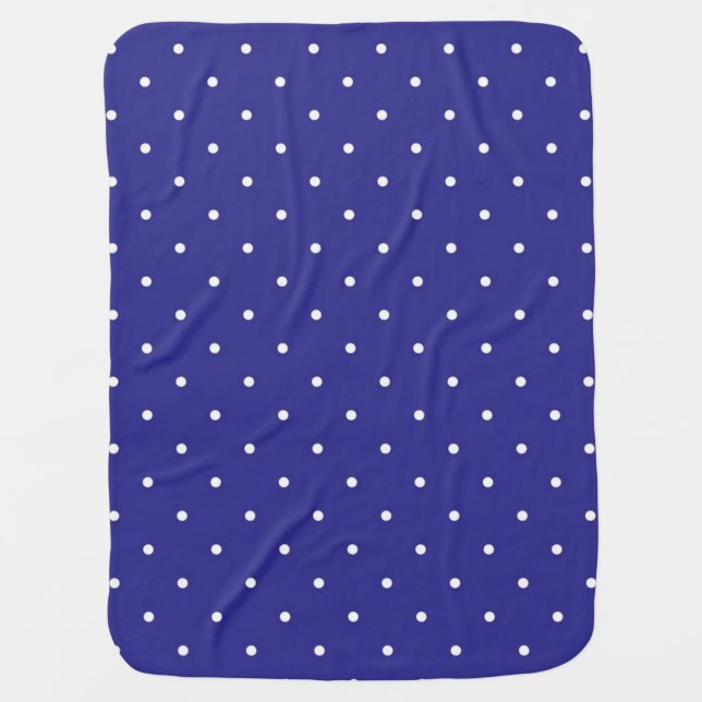 Polka dot pattern baby blanket (Front)
