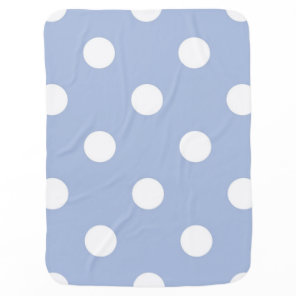 Polka dot pattern baby blanket