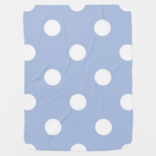 Polka dot pattern baby blanket