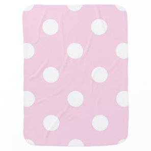 Polka dot pattern baby blanket