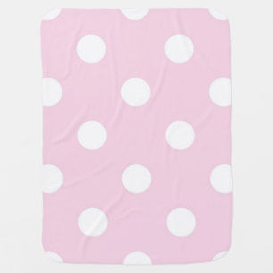 Polka dot pattern baby blanket