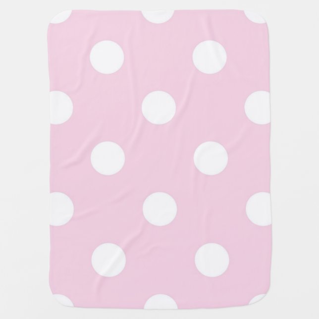 Polka dot pattern baby blanket (Front)