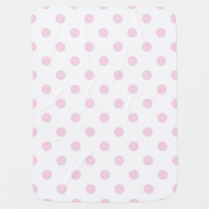 Polka dot pattern baby blanket
