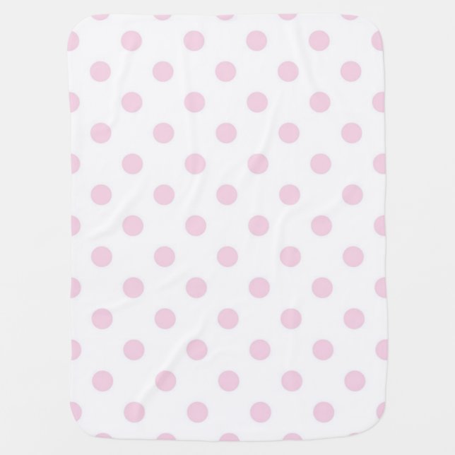 Polka dot pattern baby blanket (Front)