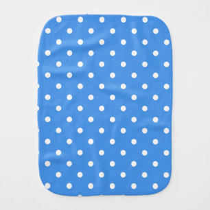 Polka dot pattern baby burp cloth