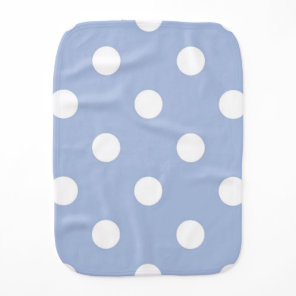 Polka dot pattern baby burp cloth