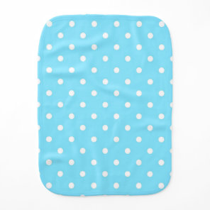 Polka dot pattern baby burp cloth