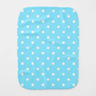 Polka dot pattern baby burp cloth