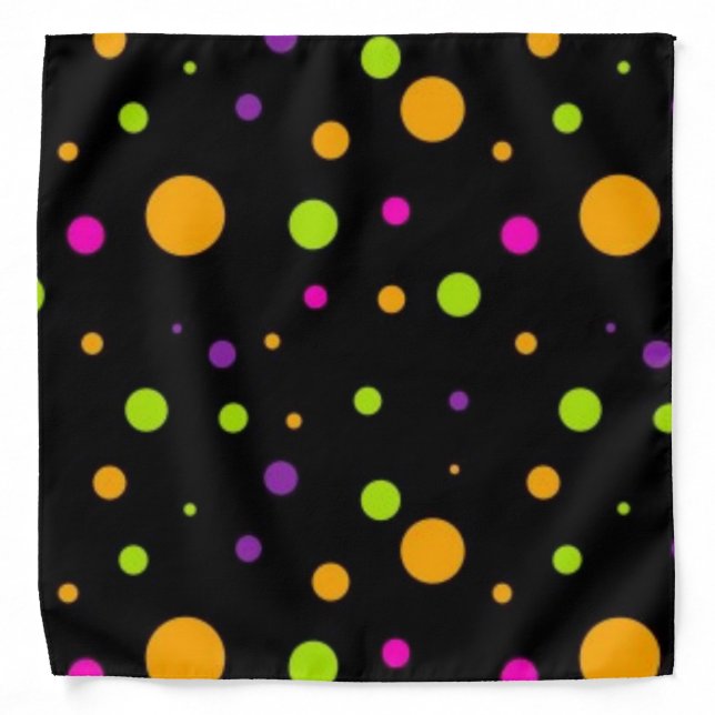 Polka dot pattern bandana (Front)