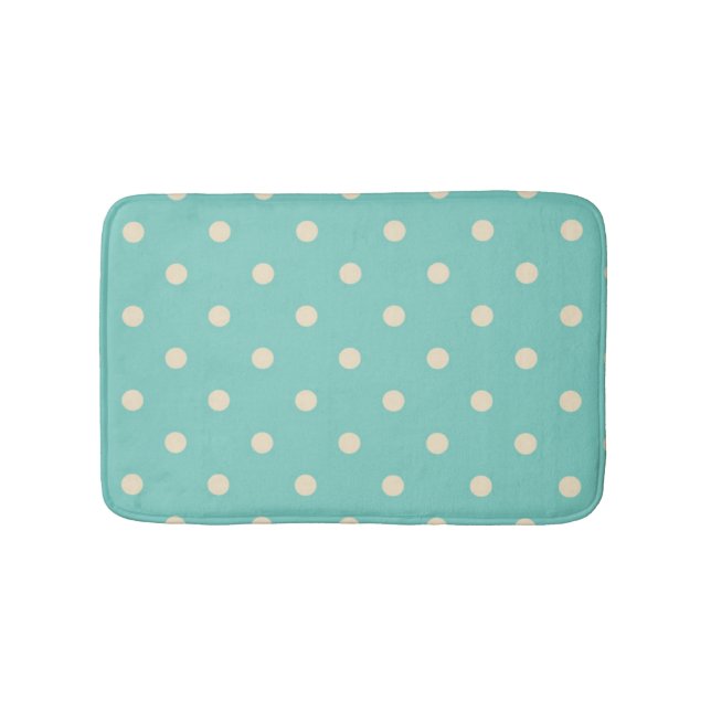 Polka dot pattern bath mat (Front)
