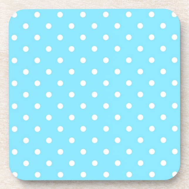 Polka dot pattern beverage coaster (Front)