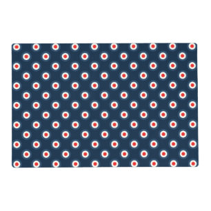 Polka Dot Pattern - Blue Red White Placemat