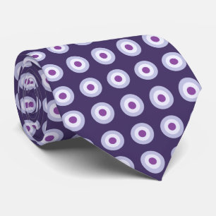 Polka Dot Pattern - Blue Violet Purple Lavender Neck Tie