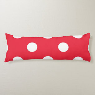 Polka dot pattern body pillow