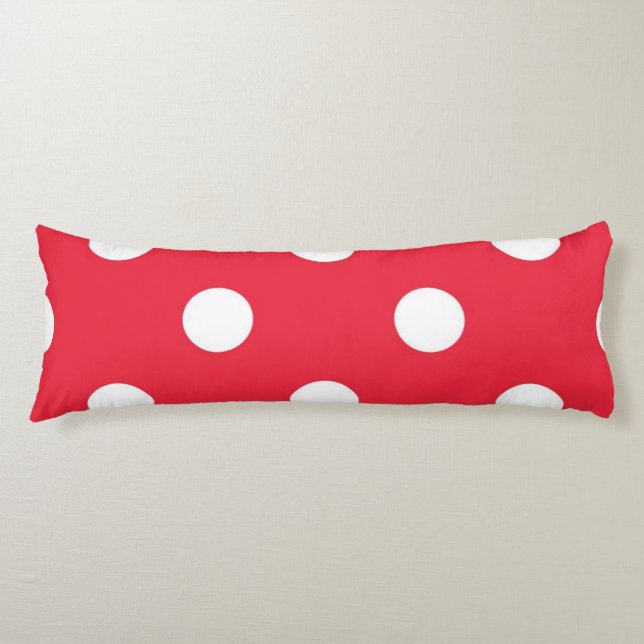 Polka dot pattern body pillow (Front)