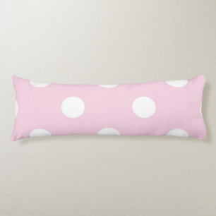 Polka dot pattern body pillow