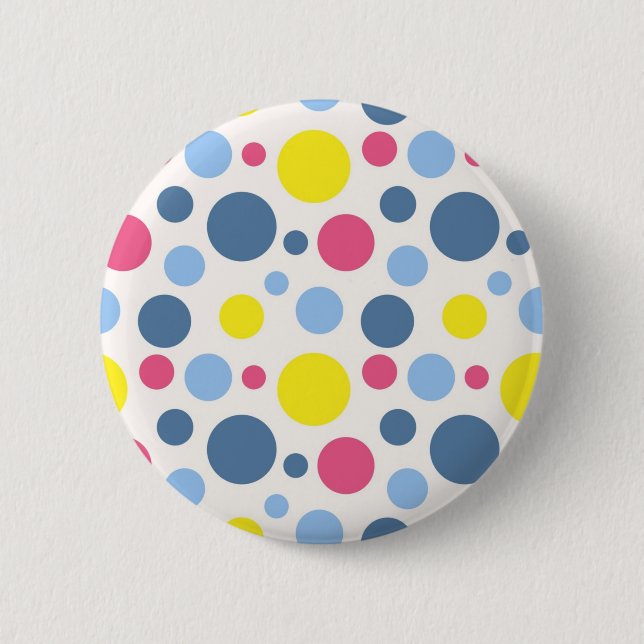 Polka dot pattern button (Front)