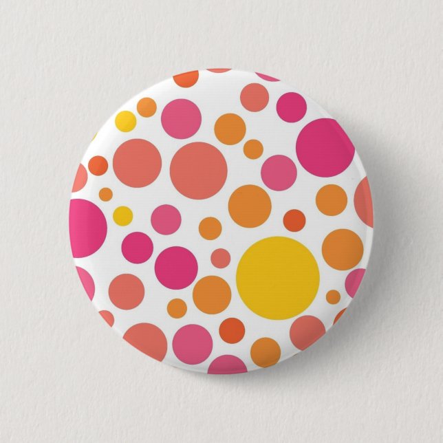 Polka dot pattern button (Front)