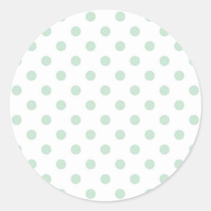 Polka dot pattern classic round sticker