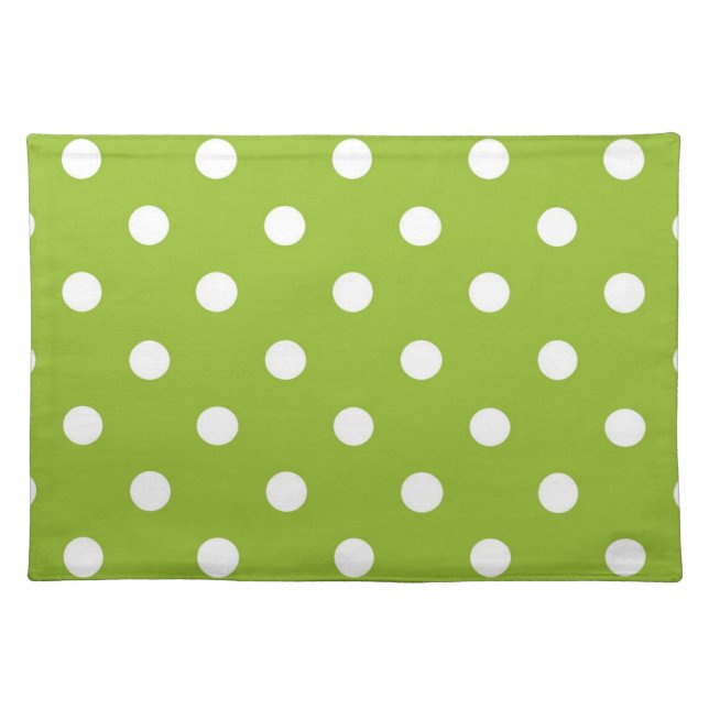 Polka dot pattern cloth placemat (Front)