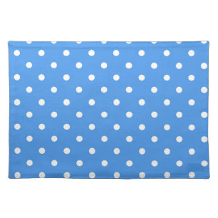 Polka dot pattern cloth placemat