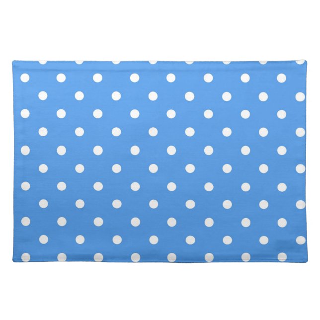 Polka dot pattern cloth placemat (Front)