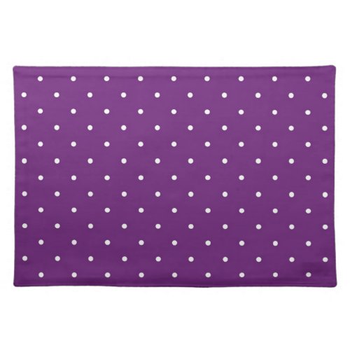 Polka dot pattern cloth placemat