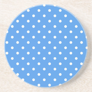 Polka dot pattern coaster