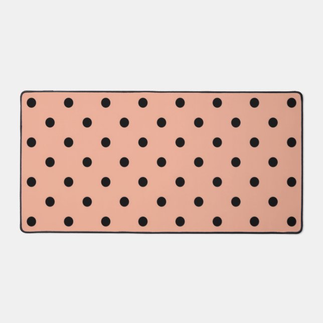 Polka dot pattern desk mat (Front)