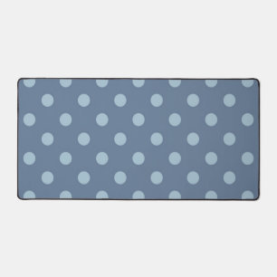 Polka dot pattern desk mat