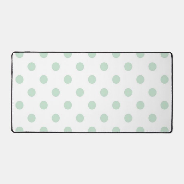 Polka dot pattern desk mat (Front)