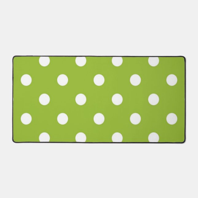 Polka dot pattern desk mat (Front)