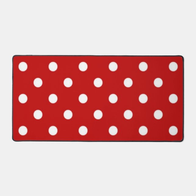 Polka dot pattern desk mat (Front)