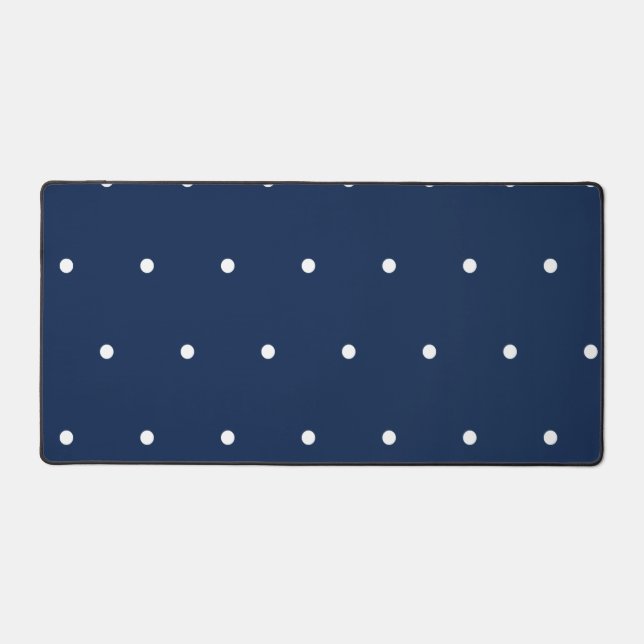 Polka dot pattern desk mat (Front)