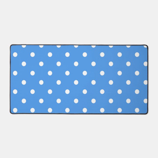 Polka dot pattern desk mat (Front)