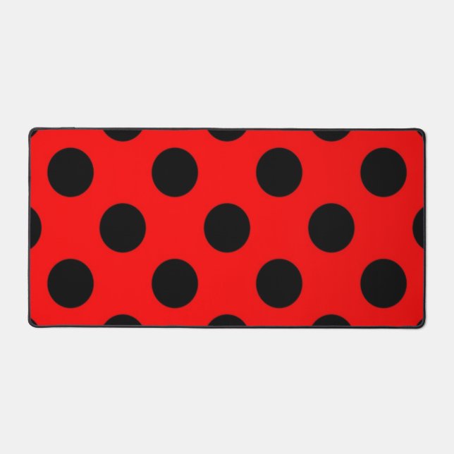 Polka dot pattern desk mat (Front)