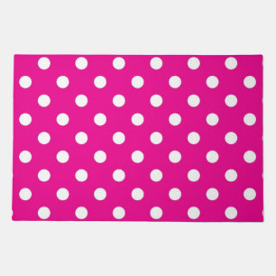 Polka dot pattern doormat