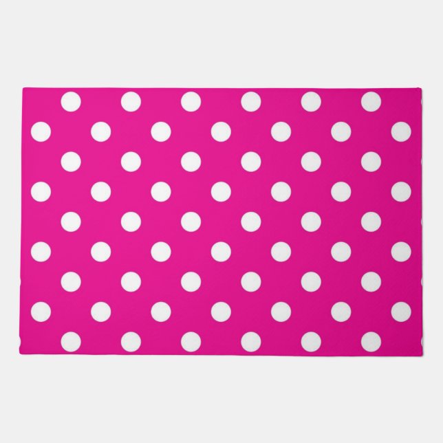 Polka dot pattern doormat (Front)